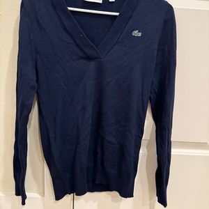Everyday Lacoste Sport, Long Sleeve V-Neck, Blue